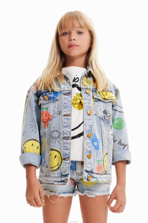 oblačila NFXLT1165 dekle Desigual nasmejana denim jakna