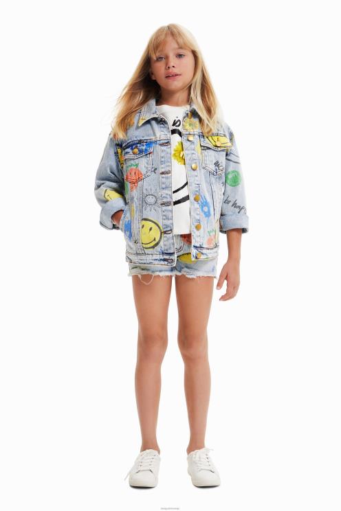 oblačila NFXLT1165 dekle Desigual nasmejana denim jakna