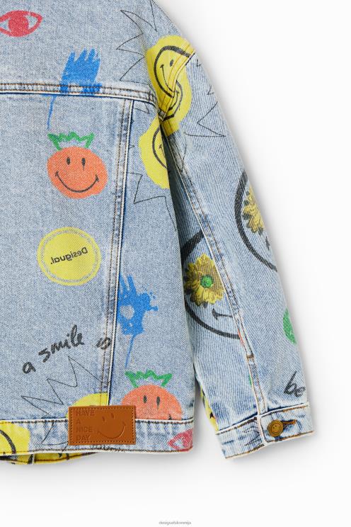 oblačila NFXLT1165 dekle Desigual nasmejana denim jakna