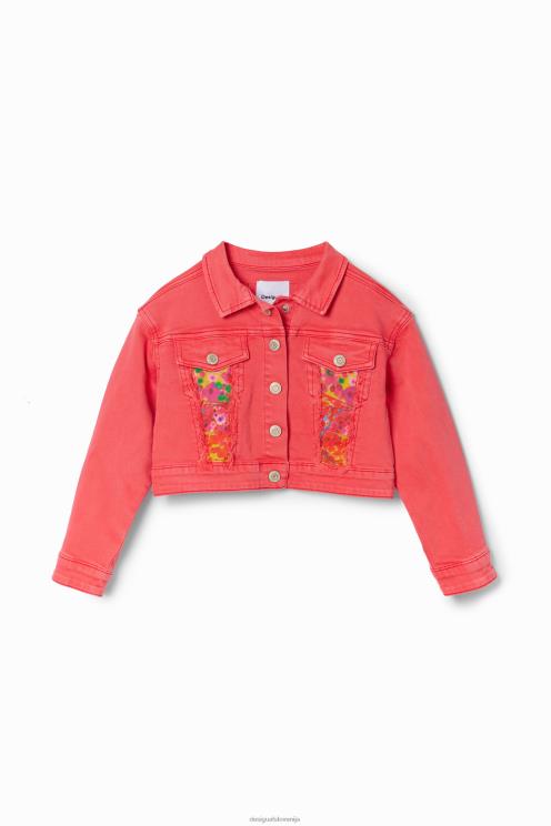 oblačila NFXLT1775 dekle Desigual patch denim tovornjakarska jakna