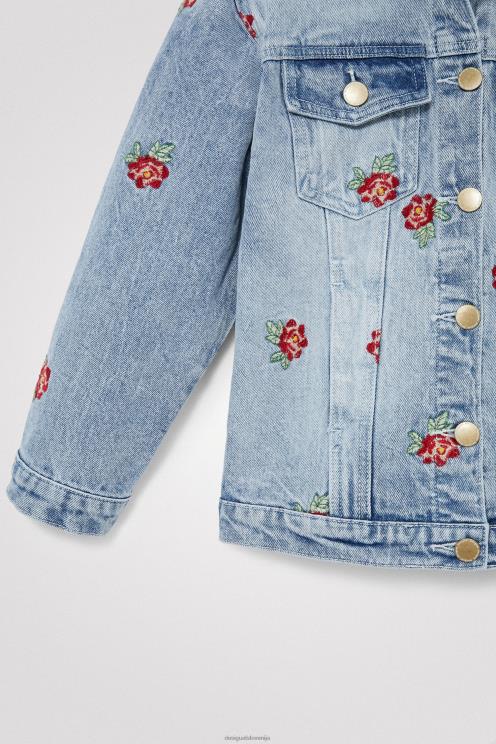 oblačila NFXLT1861 dekle Desigual roza jeans jakna