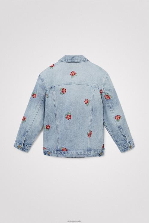 oblačila NFXLT1861 dekle Desigual roza jeans jakna