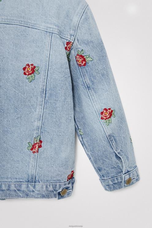 oblačila NFXLT1861 dekle Desigual roza jeans jakna