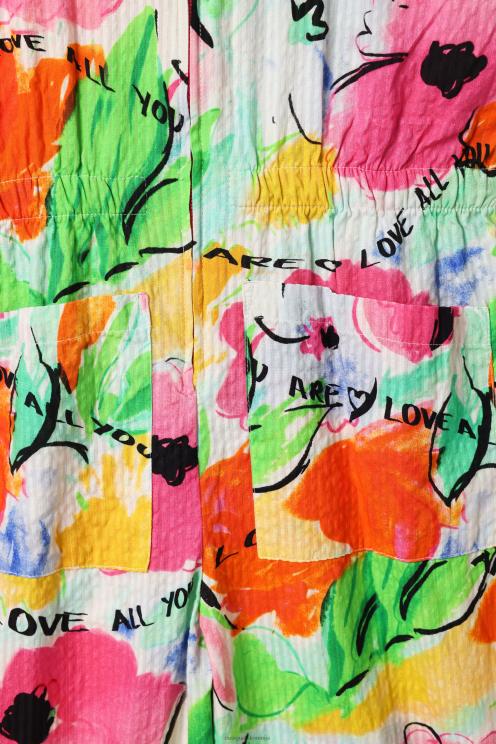 oblačila NFXLT1761 dekle Desigual dolg cvetlični kombinezon