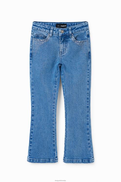 oblačila NFXLT1771 dekle Desigual svetleče flare jeans hlače