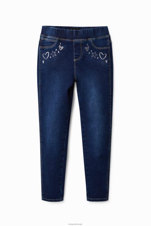 oblačila NFXLT1804 dekle Desigual tanki jeggings z motivi