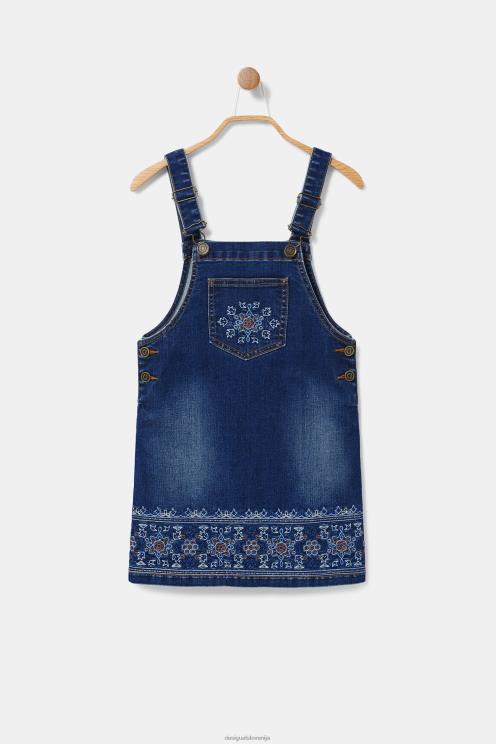 oblačila NFXLT1839 dekle Desigual vezeni kombinezoni iz jeansa