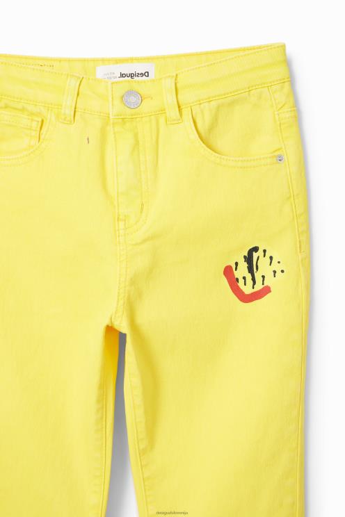 oblačila NFXLT1840 dekle Desigual umetniške ravne kavbojke