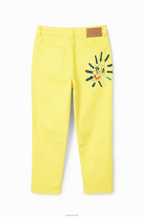 oblačila NFXLT1840 dekle Desigual umetniške ravne kavbojke