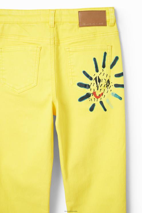 oblačila NFXLT1840 dekle Desigual umetniške ravne kavbojke