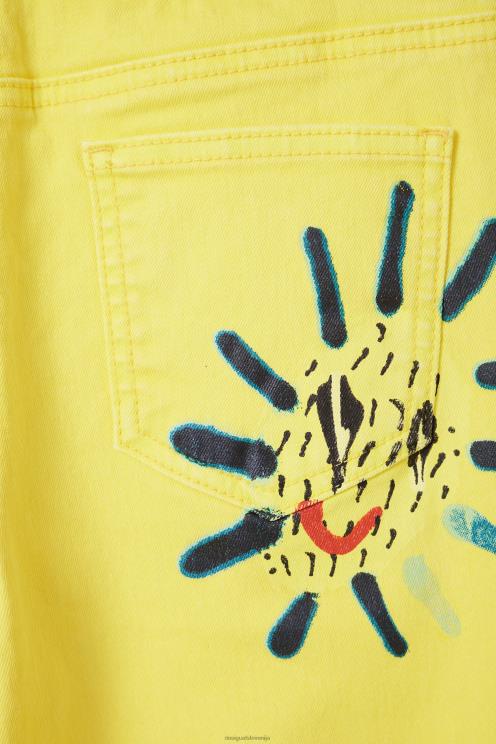 oblačila NFXLT1840 dekle Desigual umetniške ravne kavbojke