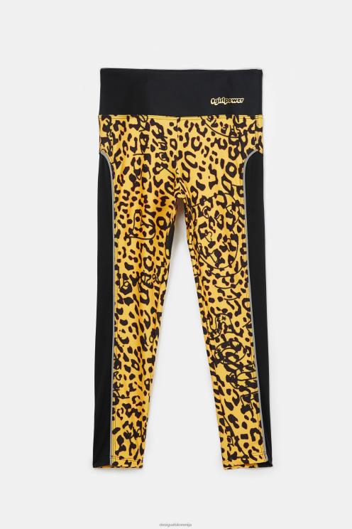 oblačila NFXLT1881 dekle Desigual ozke pajkice z živalskim potiskom