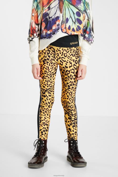 oblačila NFXLT1881 dekle Desigual ozke pajkice z živalskim potiskom