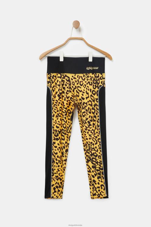 oblačila NFXLT1881 dekle Desigual ozke pajkice z živalskim potiskom