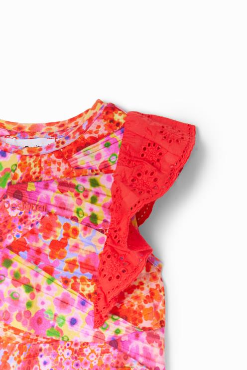 oblačila NFXLT1729 dekle Desigual majica s cvetličnimi motivi