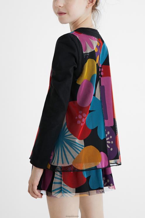 oblačila NFXLT1802 dekle Desigual majica s potiskom iz tila