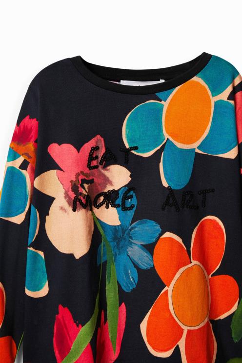 oblačila NFXLT1837 dekle Desigual majica s cvetličnim potiskom