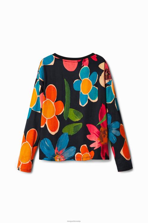 oblačila NFXLT1837 dekle Desigual majica s cvetličnim potiskom