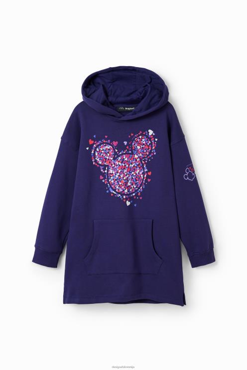 oblačila NFXLT1707 dekle Desigual mickey mouse pulover obleka