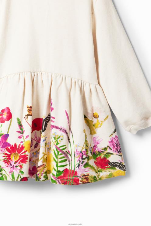 oblačila NFXLT1713 dekle Desigual cvetlična obleka