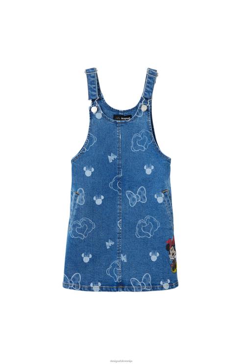 oblačila NFXLT1715 dekle Desigual Minnie Mouse denim pinafore obleka