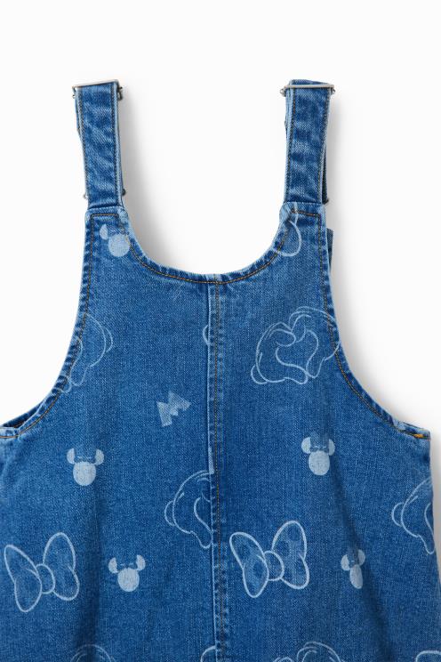 oblačila NFXLT1715 dekle Desigual Minnie Mouse denim pinafore obleka