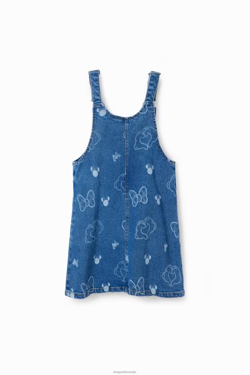 oblačila NFXLT1715 dekle Desigual Minnie Mouse denim pinafore obleka