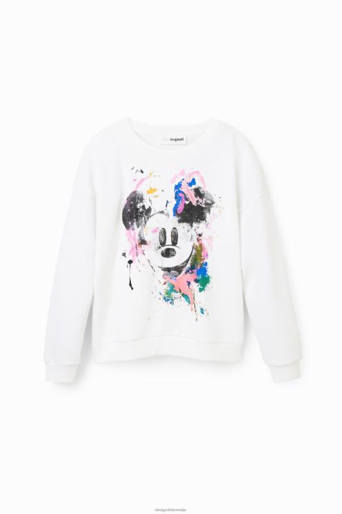 oblačila NFXLT1147 dekle Desigual disneyjev mickey mouse splatter jopica