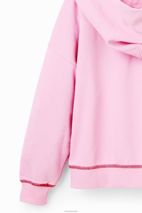 oblačila NFXLT1759 dekle Desigual roza panter z bleščicami jopica