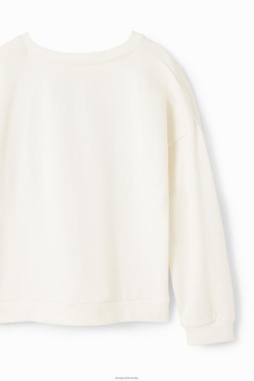oblačila NFXLT1836 dekle Desigual pulover s cvetličnim logotipom