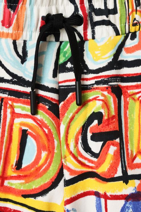 oblačila NFXLT1714 fant Desigual jogger bermude z napisom