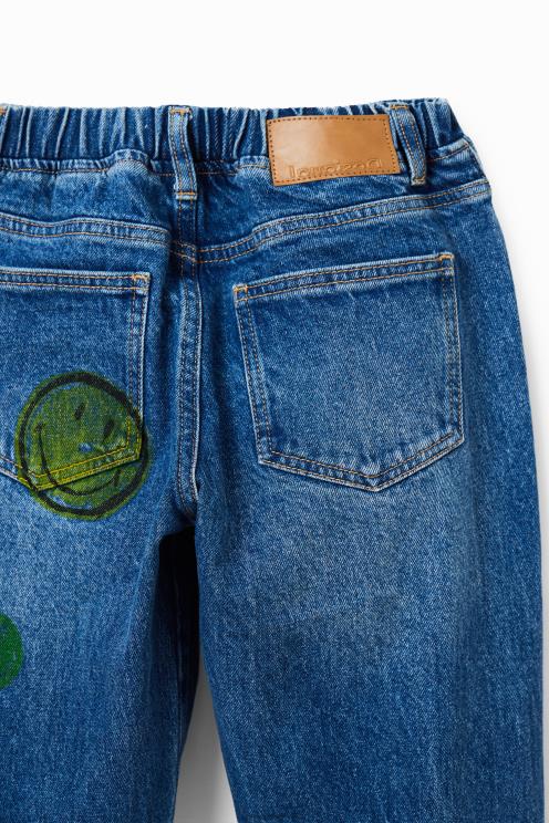 oblačila NFXLT1848 fant Desigual nasmejane kavbojke