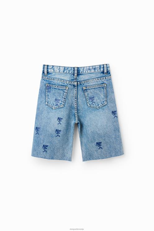 oblačila NFXLT1863 fant Desigual zdaj denim bermude