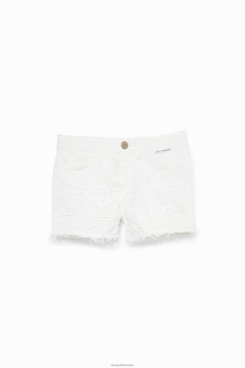 oblačila NFXLT1882 fant Desigual kratke hlače s čipko