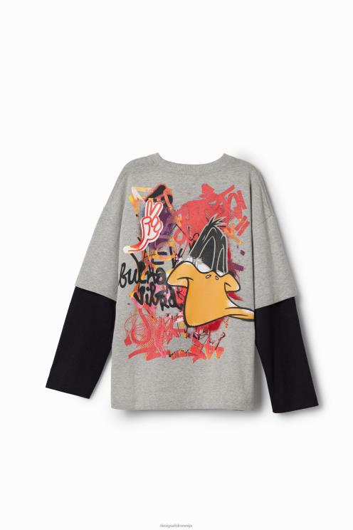 oblačila NFXLT1741 fant Desigual Looney Tunes majica z dvojnimi rokavi