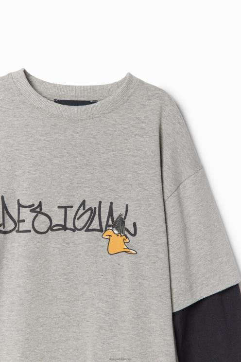 oblačila NFXLT1741 fant Desigual Looney Tunes majica z dvojnimi rokavi