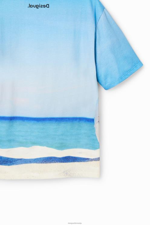 oblačila NFXLT1809 fant Desigual nogometna fotografska majica