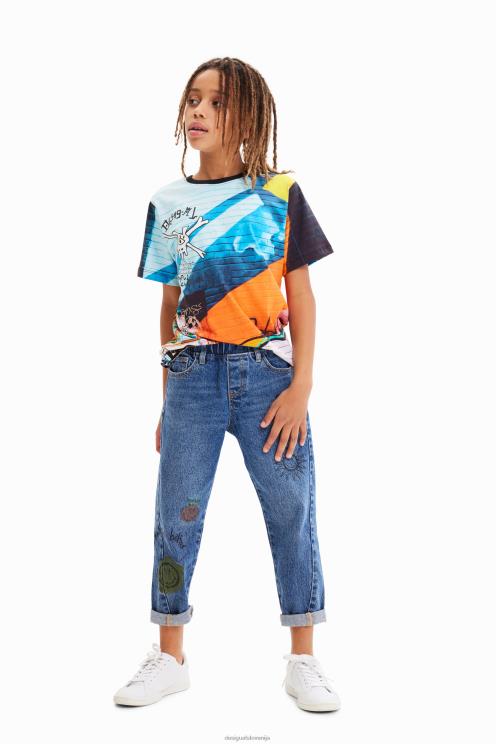 oblačila NFXLT1814 fant Desigual majica s fotografskimi grafiti