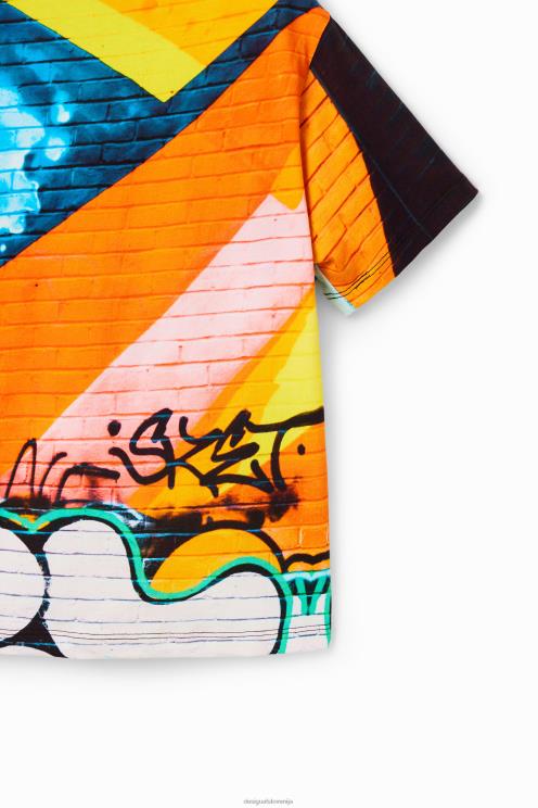 oblačila NFXLT1814 fant Desigual majica s fotografskimi grafiti