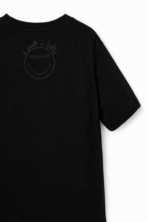 oblačila NFXLT1831 fant Desigual smeško majica s kratkimi rokavi