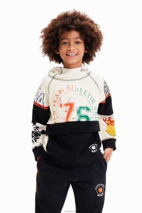 oblačila NFXLT1701 fant Desigual patchwork športni pulover