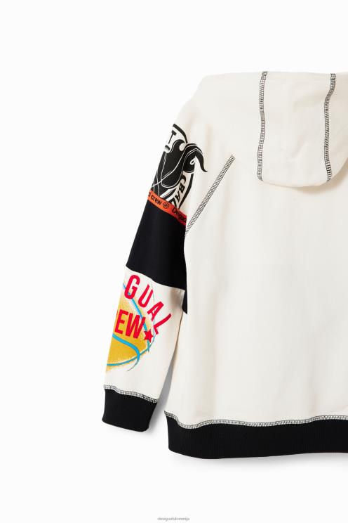 oblačila NFXLT1701 fant Desigual patchwork športni pulover