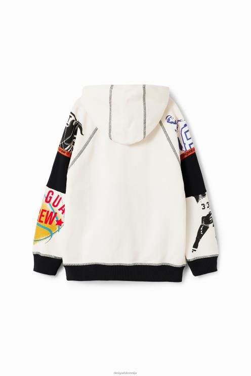 oblačila NFXLT1701 fant Desigual patchwork športni pulover