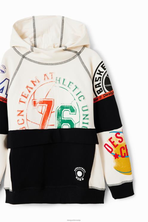 oblačila NFXLT1701 fant Desigual patchwork športni pulover