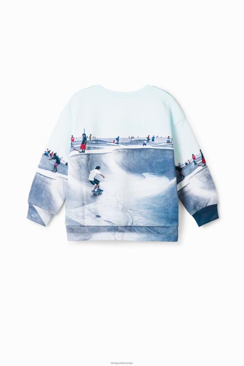 oblačila NFXLT1833 fant Desigual skate park jopica