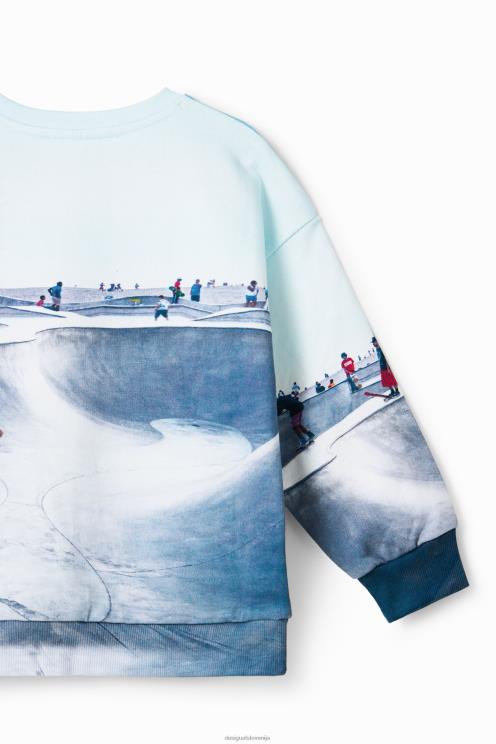 oblačila NFXLT1833 fant Desigual skate park jopica