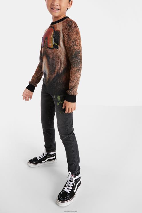 oblačila NFXLT1876 fant Desigual triko pulover po celem potisku