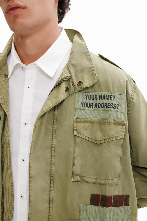 oblačila NFXLT1540 moški Desigual patchwork parka