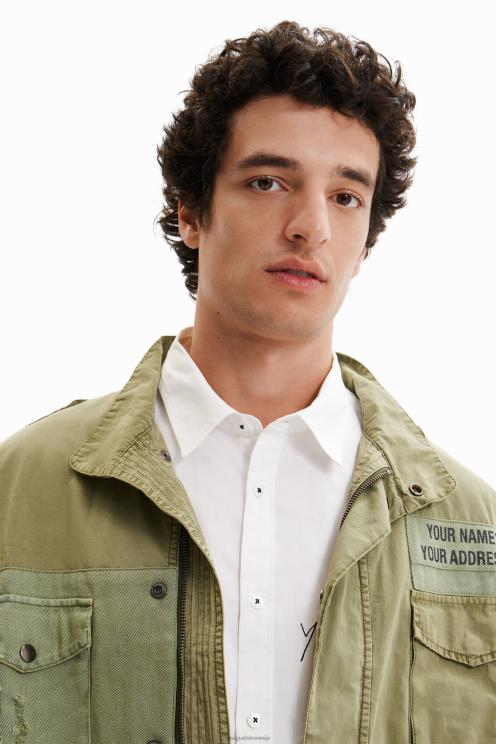 oblačila NFXLT1540 moški Desigual patchwork parka