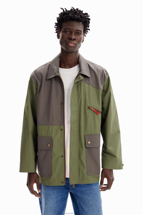 oblačila NFXLT1609 moški Desigual parka s kombiniranimi žepi